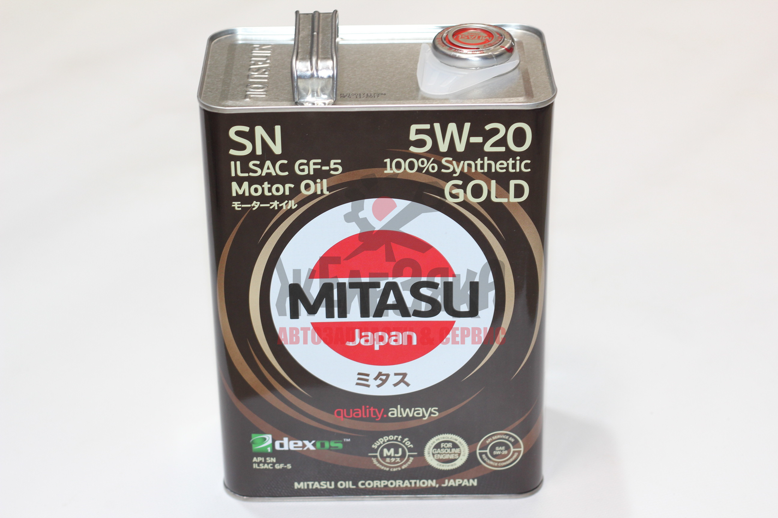 Масло моторное синтетическое MITASU GOLD 5W20/ 4 л.