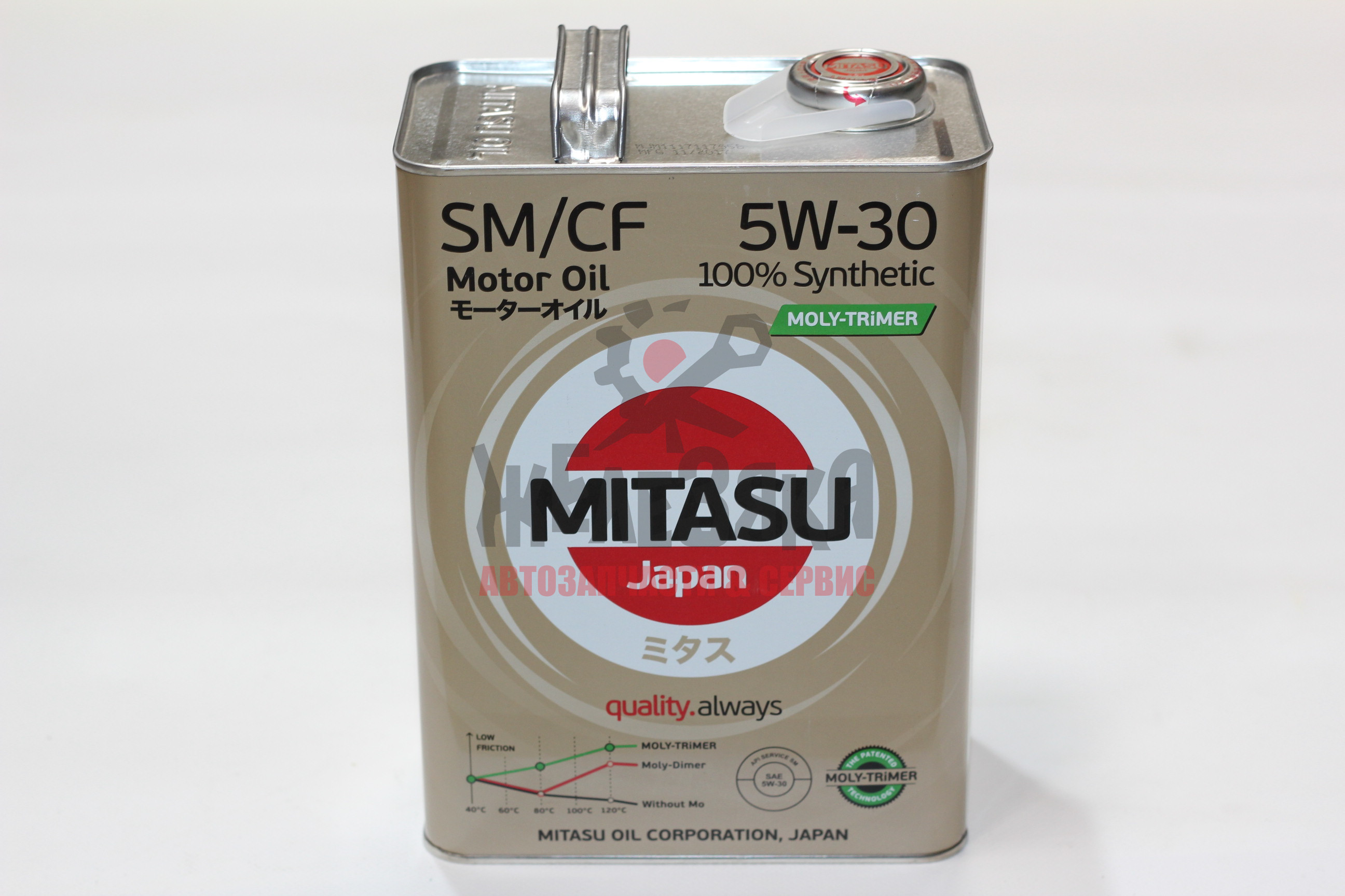 Масло моторное синтетическое MITASU MOLY-TRIMER 5W30/ 4 л.