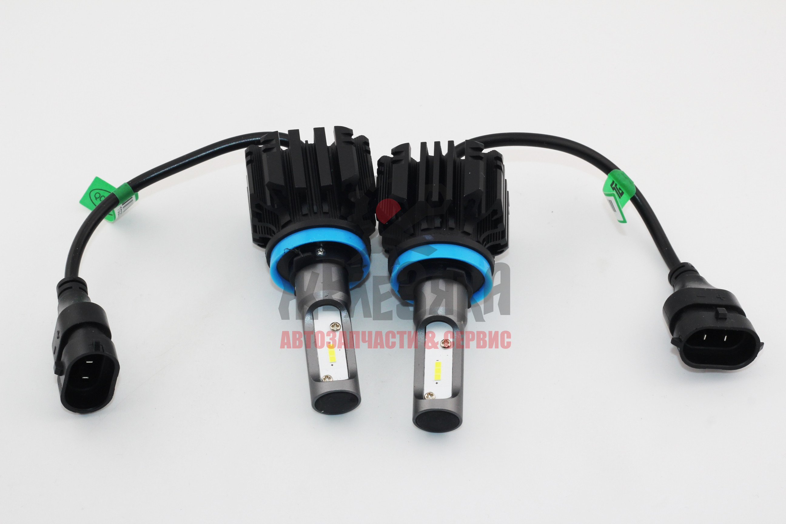 Лампа светодиодная T1 H11/ 9-18V/6000K/ 4800 Lm/ 2 шт.
