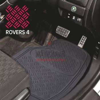 Коврик а/м CARFORT 'Rovers 4' термопласт NBR, к-т 2шт. чёрный передний