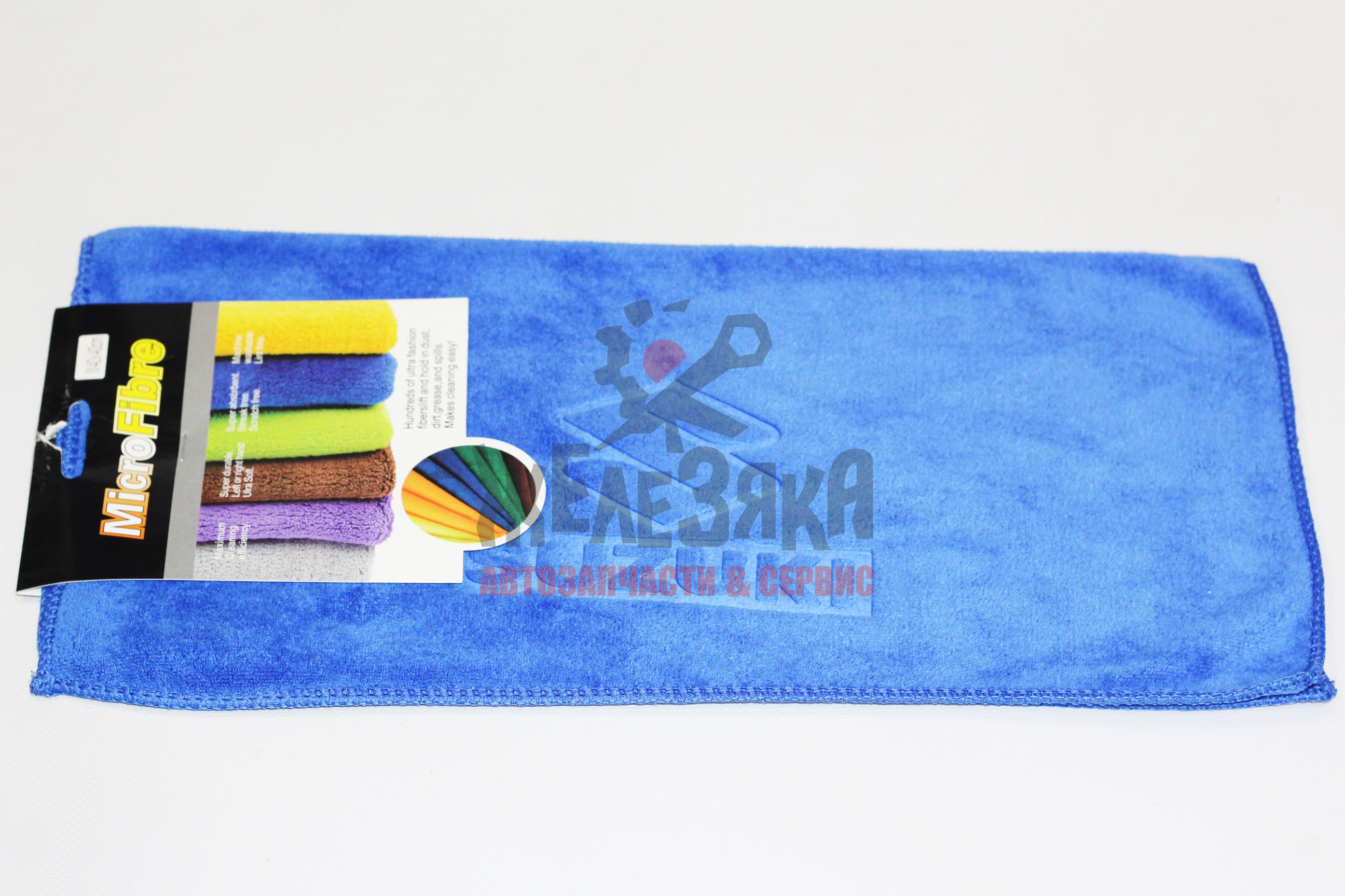 Салфетка-микрофибра универсальная c лого Suzuki 400*400 мм.синяя
