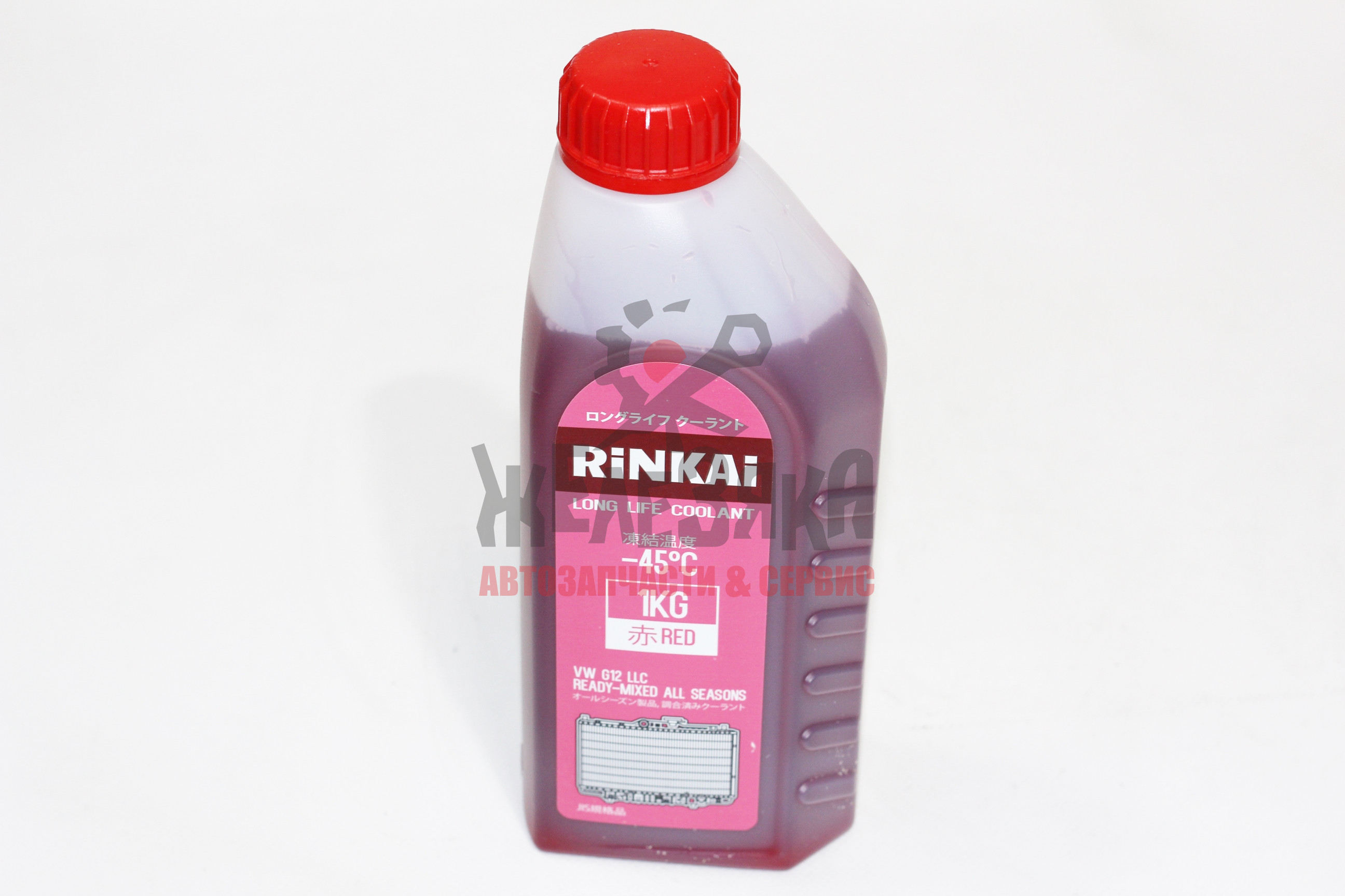Антифриз красный RINKAI Long Life G12 -45C/ 1 кг.
