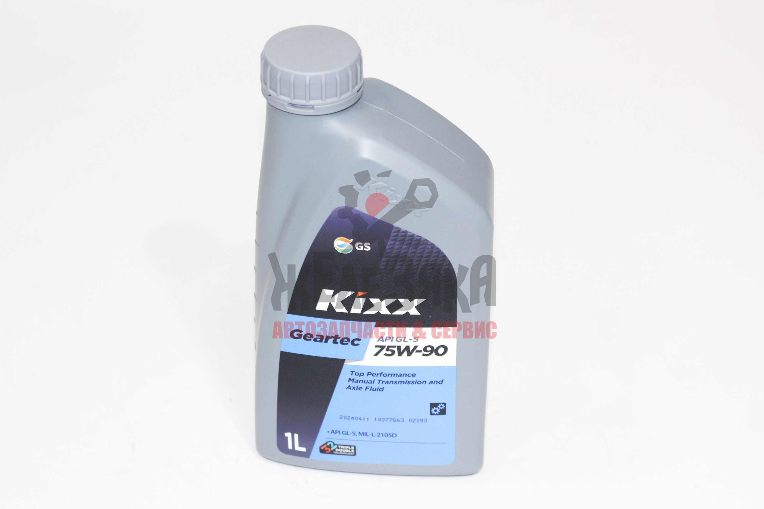Масло трансмиссионное Kixx GEARTEC 75W90 API GL-5 1 л.