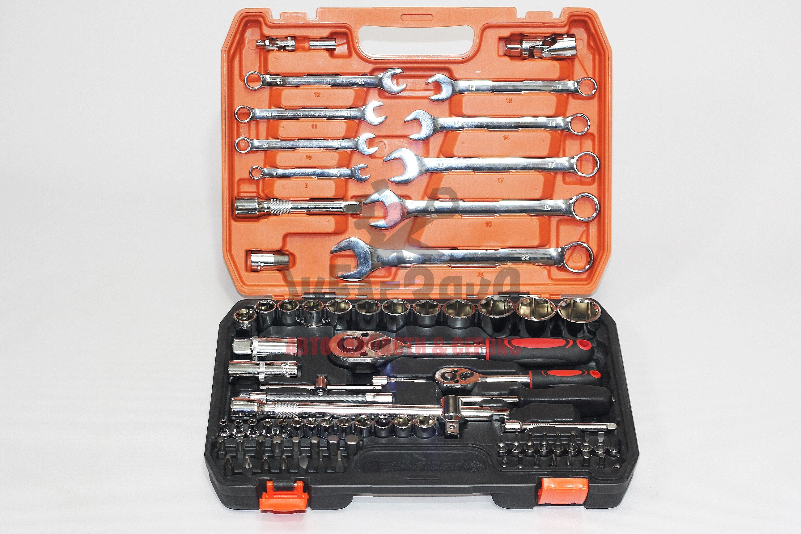 Набор инструментов KAWA, 82 ед. биты/головки/ключи Cr-V (в т.ч. HEX)