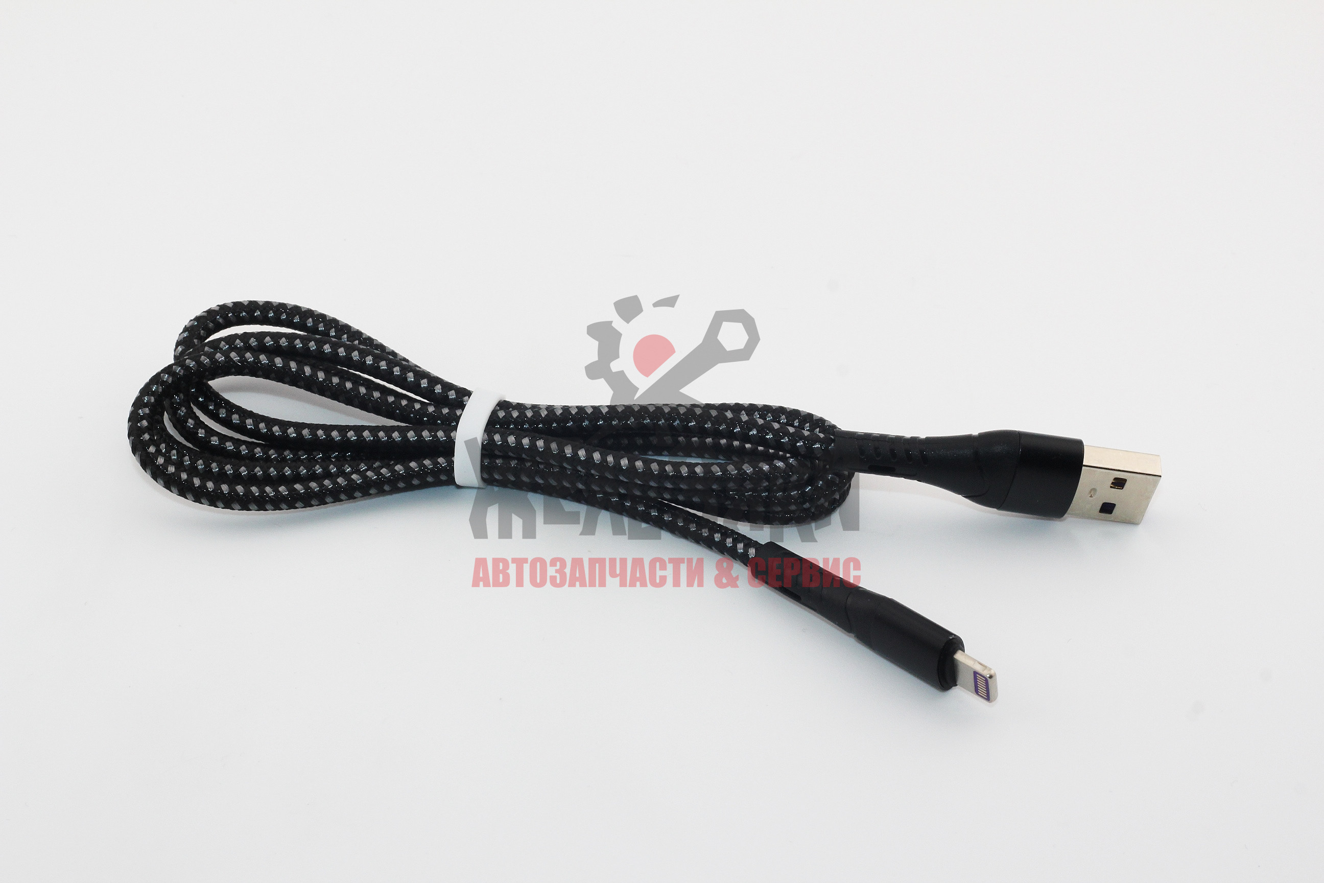 Кабель для быстрой зарядки USB/ iP, 20W, чёрный/ 1,0 м