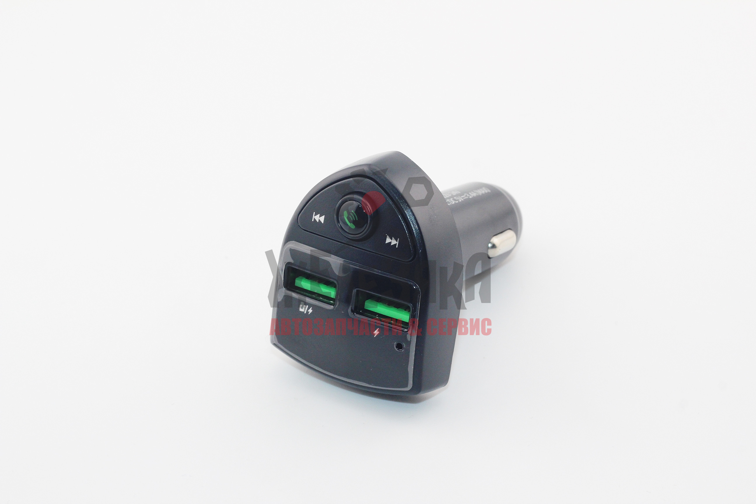 FM-трансмиттер-зарядный bluethooth адаптер, 12-24V, 2USB 5В/2.4А, Hands-free