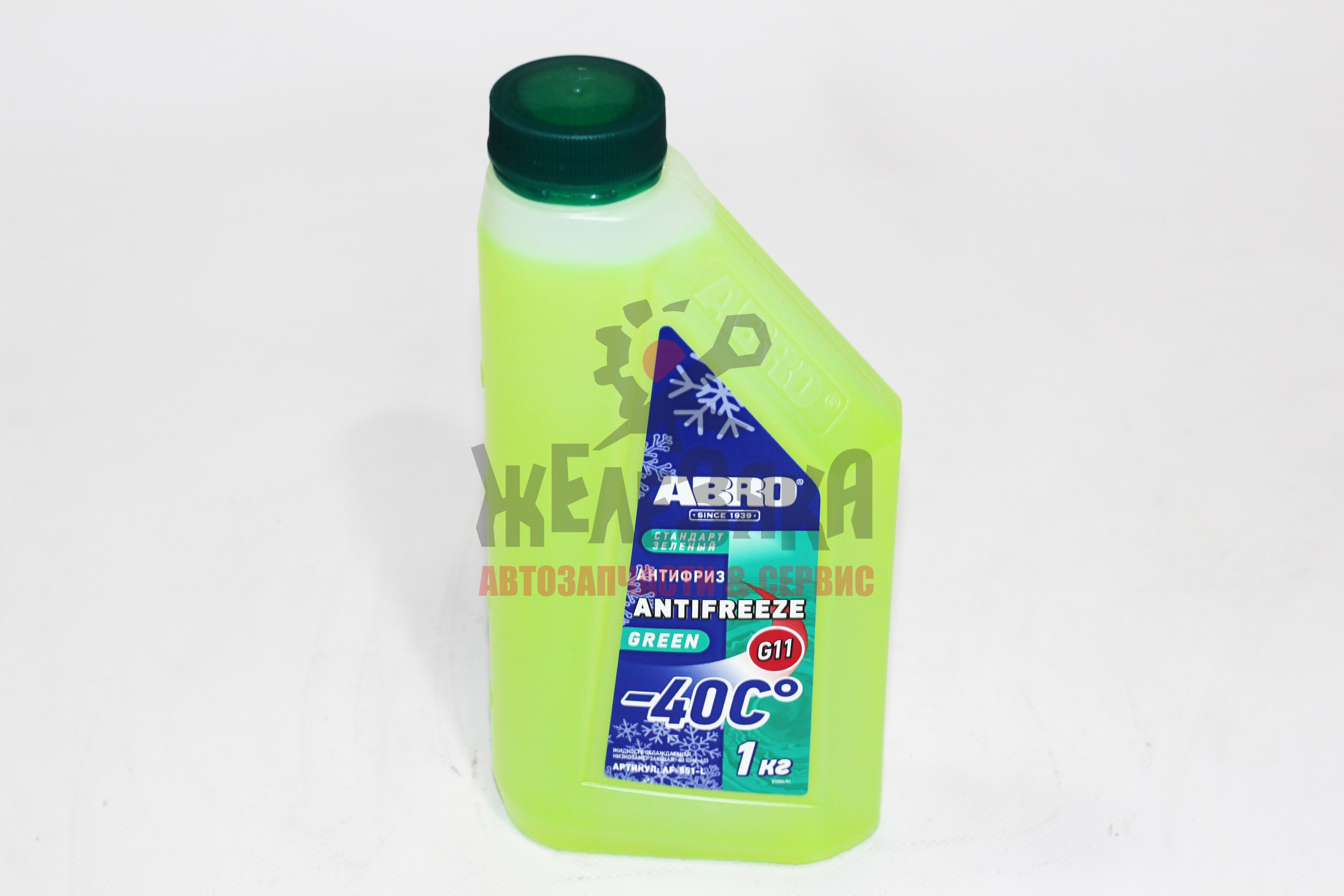 Антифриз зелёный ABRO G11 -40C/ 1 кг.